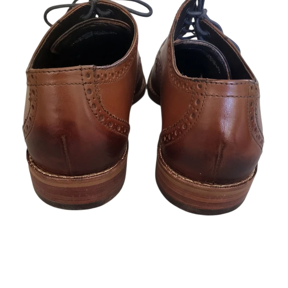 Florsheim Brown Leather Oxfords Classic Castellano Design - 11 1/2